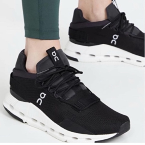 On Running Shoes - On Cloudnova Phantom Sneakers in Black